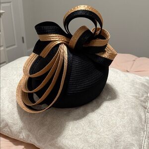 Elegant Black and Gold Women's hat